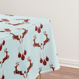 2 Weihnachten Hirsch Springen Rustikaler Stil Tischdecke