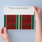 2 Weihnachts Custom Hersheys Candy Bar Wrappers Flyer (Hand)
