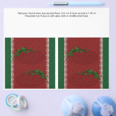 2 Weihnachts Custom Hersheys Candy Bar Wrappers Flyer (Einzeln)