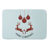 2 Weihnachtsbaum Jumping Rustikaler Jäger Badematte (Vorderseite)
