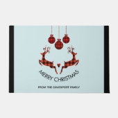 2 Weihnachtsbaum Jumping Rustikaler Jäger Fußmatte (Vorderseite)