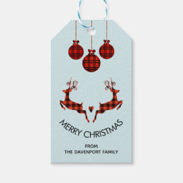 2 Weihnachtsbaum Jumping Rustikaler Jäger Geschenkanhänger