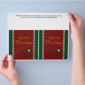 2 Weihnachtsferien Custom Candy Bar Wrappers Flyer (Hand)