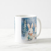 2 Weihnachtskaninchen Kaffeetasse (VorderseiteRechts)