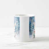 2 Weihnachtskaninchen Kaffeetasse (Mittel)