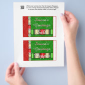 2 Weihnachtssalt & Pepper Shaker Wrappers Flyer (Hand)