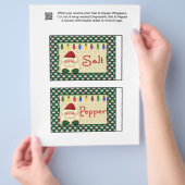 2 Weihnachtssalz & Pepper Shaker Wrappers Flyer (Hand)