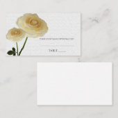 2 Weiß gestrichene Rose Elegante Sitzgelegenheiten Platzkarte (Vorne/Hinten)