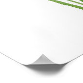 2 weiße Daffodin-Blume Aquarell Poster (Ecke)