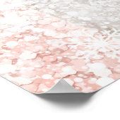 2 weiße Pferde im Sonnenlicht Poster (Ecke)