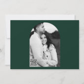 2 Weißgestrichene Rose Einladungen mit Brautdusche (Rückseite)