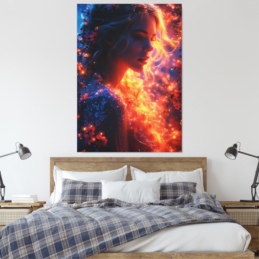 #2 Welt der Fantasie Leinwanddruck (Insitu (Schlafzimmer))