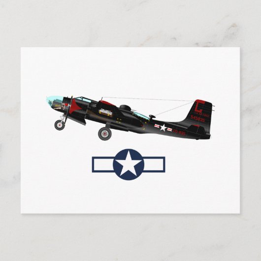 2. Weltkrieg: Amerikanische Flugzeuge Einladungspostkarte (Vorderseite)