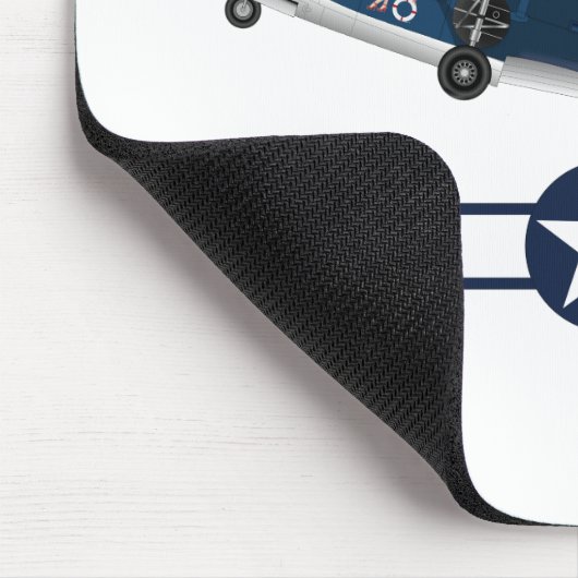 2. Weltkrieg: Amerikanische Flugzeuge Mousepad (Ecke)