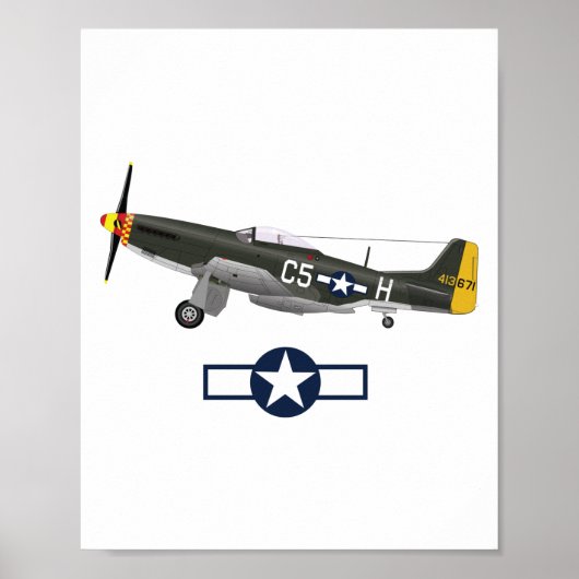 2. Weltkrieg: Amerikanische Flugzeuge Poster (Vorne)