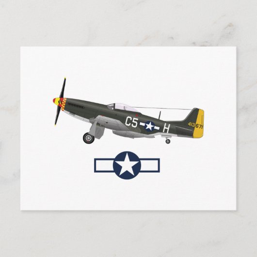 2. Weltkrieg: Amerikanische Flugzeuge Postkarte (Vorderseite)