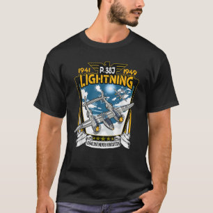 2. Weltkrieg Amerikanischer P38-Blitzkämpfer-Airpl T-Shirt