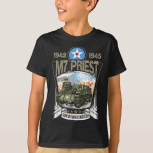 2. Weltkrieg Amerikanischer Tankartillerie M7 Prie T-Shirt