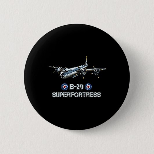 2. Weltkrieg Amerikanisches Flugzeug Wwii B-29 Sup Button (Vorderseite)