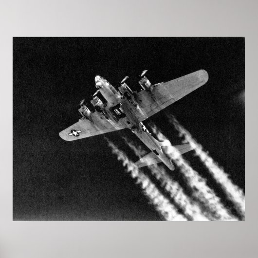 2. Weltkrieg B-17 im Flug Poster (Vorne)