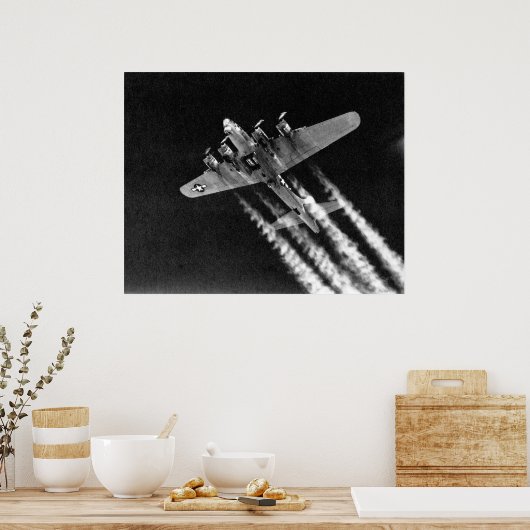 2. Weltkrieg B-17 im Flug Poster (Küche)