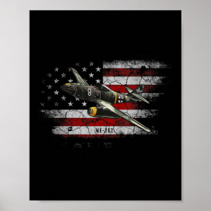 2. Weltkrieg: Deutsche Luftfahrzeuge Me 262 Kämpfe Poster