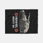 2. Weltkrieg: Deutsche, selbstfahrende Artillerie Fleecedecke (Vorderseite (Horizontal))