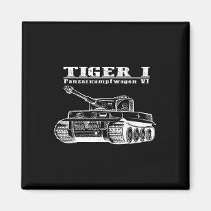 2. Weltkrieg ein deutscher Tank Tiger I A Panzerka Magnet