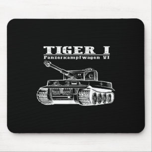 2. Weltkrieg ein deutscher Tank Tiger I A Panzerka Mousepad