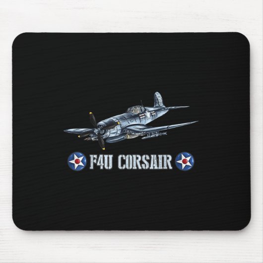 2. Weltkrieg Militärflugzeuge Wwii F4u Cor Mousepad (Vorne)