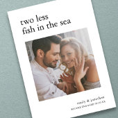 2 weniger Fische in Verlobung des Fotos Ankündigung
