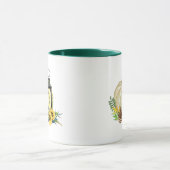 2 | White Pumpkin Lantern Fall Kaffeepause Tasse (Zentrum)