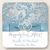 #2 Winter Wonderland Gastgeschenk Hochzeit Unterse Getränkeuntersetzer (Vorderseite)