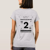 2 Wochenenden verbleibend Lustiger Programmierer C T-Shirt (Rückseite)