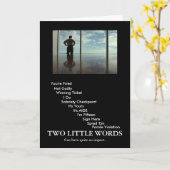 2 Wörter Karte (Gelbe Blume)