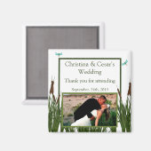 2"x2"-Ankündigung Magnet Cattail/Dragonfly in Col. (Vorderseite/Rückseite)