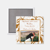 2"x2" Ankündigung Magnet Damaskus Herbst (Vorderseite/Rückseite)