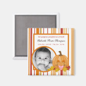2"x2" Ankündigung Magnet Herbst Herbst Pumpkin (Vorderseite/Rückseite)