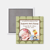 2"x2" Ankündigung Magnet Jungle Play (Vorderseite/Rückseite)