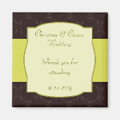 2"x2" Ankündigung Magnet Light/Olive Green Chande (Vorne)