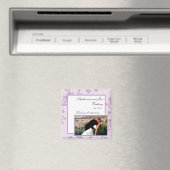 2"x2" Ankündigung Magnet Lila Hydrangea (In Situ (Geschirrspüler))