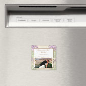 2"x2"-Ankündigung Magnet Lila und grün (In Situ (Geschirrspüler))