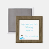 2"x2" Ankündigung Magnet Love Birds (Vorderseite/Rückseite)