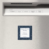 2"x2" Ankündigung Magnet Navy Blauer Lüftungsstrom (In Situ (Geschirrspüler))