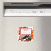 2"x2" Ankündigung Magnet Orange Tiger Lilly w/Str. (In Situ (Geschirrspüler))