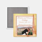 2"x2" Ankündigung Magnet Paris Peach (Vorderseite/Rückseite)