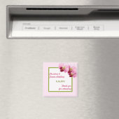2"x2" Ankündigung Magnet Pink Orchid Long Steam Fl (In Situ (Geschirrspüler))