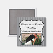 2"x2" Ankündigung Magnet Schwarzer Olive Grau Stre (Vorderseite/Rückseite)