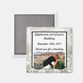 2"x2" Ankündigung Magnet Silver Weihnachtsblende (Vorderseite/Rückseite)