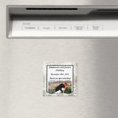 2"x2" Ankündigung Magnet Silver Weihnachtsblende (In Situ (Geschirrspüler))